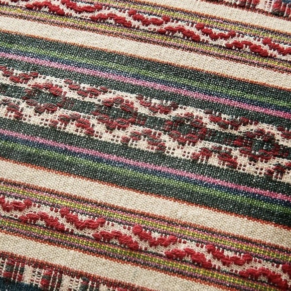 Ralph Lauren Alyssa Multicolor Striped Throw Pillow MSRP $255 20x20 Cotton/Linen - Picture 10 of 16